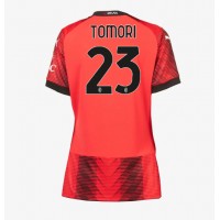 Camiseta AC Milan Fikayo Tomori #23 Primera Equipación Replica 2023-24 para mujer mangas cortas